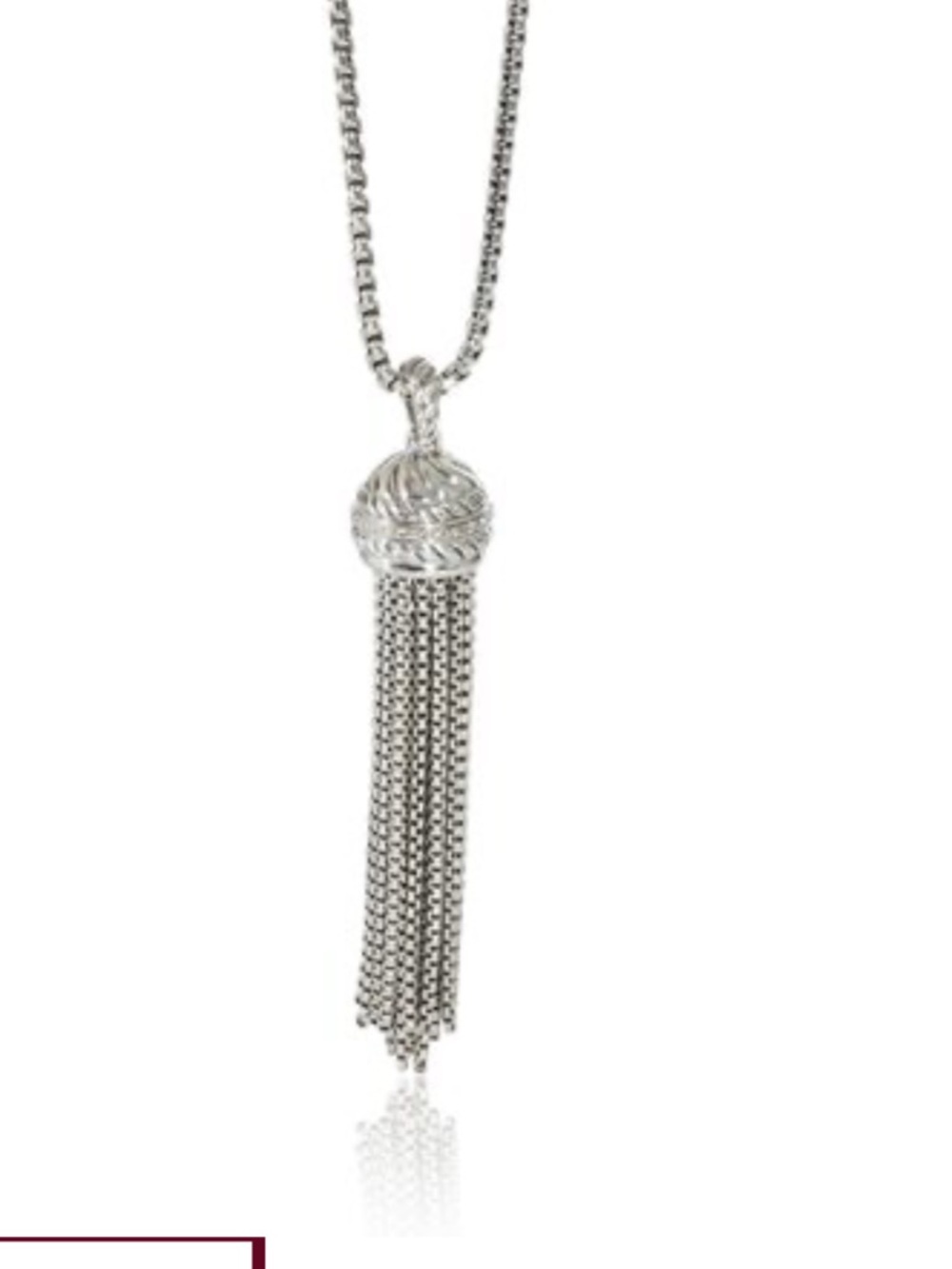 David Yurman Diamond Tassel Removable Pendant and Chain